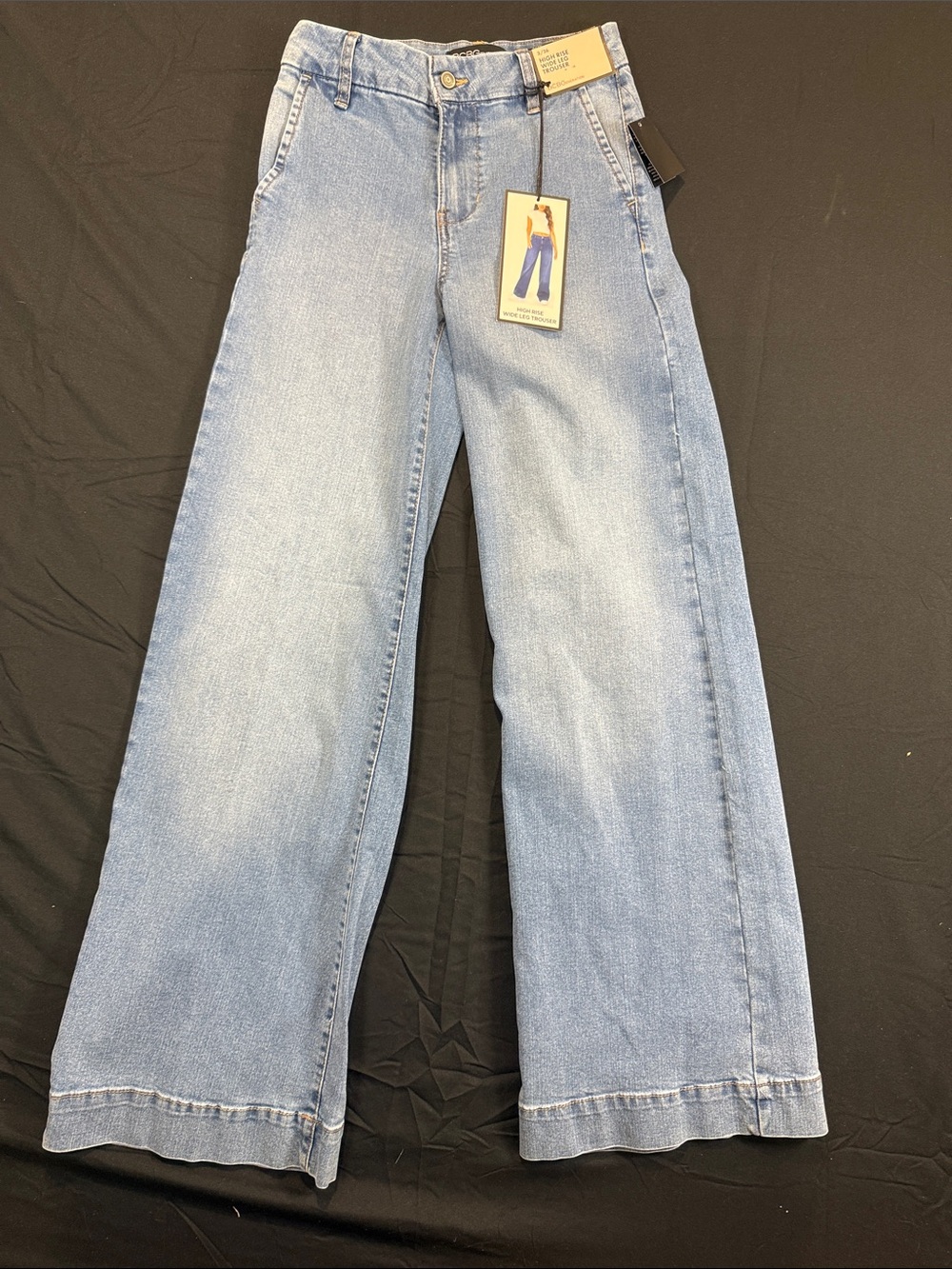 BCBGeneration Light Blue Wide Leg Jeans Trouser Size 3/26 Dressy Preppy